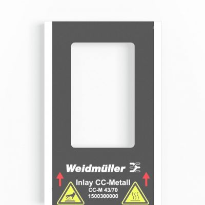 WEIDMULLER INLAY CC-M 43/70 Wkład (znakowanie urządzenia), typ znacznika: CC-M 43/70, Wykonanie: Uchwyt na 1 oznacznik 1500300000 /1szt./ (1500300000)